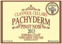 Claypool Cellars CC Pachyderm Thorn Ridge Pinot Noir 2013 Front Label