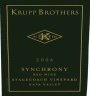 Krupp Brothers Estates Stagecoach Vineyard Synchrony Red 2006 Front Label