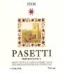 Pasetti Vini Montepulciano d'Abruzzo 2008 Front Label