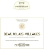 Patriarche Beaujolais Villages 2010 Front Label