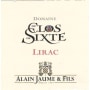 Alain Jaume Domaine du Clos de Sixte Lirac 2015 Front Label