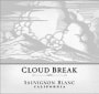 Cloud Break Sauvignon Blanc 2014 Front Label