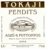 Pendits Aszu 6 Puttonyo 2002 Front Label