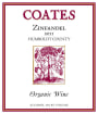 Coates Vineyards Organic Zinfandel 2011 Front Label