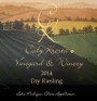 Cody Kresta Vineyard and Winery Dry Riesling 2014 Front Label