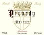 Picardy Shiraz 2008 Front Label