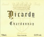 Picardy Chardonnay 2013 Front Label