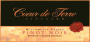 Coeur de Terre Vineyard Renelle Block Reserve Pinot Noir 2010 Front Label
