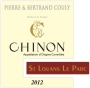 Pierre and Bertrand Couly Chinon St Louans Le Parc 2012 Front Label