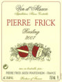 Pierre Frick Riesling 2007 Front Label