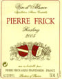 Pierre Frick Riesling 2005 Front Label