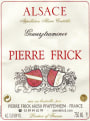 Pierre Frick Gewurztraminer 2009 Front Label