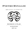 Quinta da Pedra Alta Barbera d'Alba Bricco Cichetta Superiore 2014 Front Label