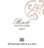 Quinta da Pedra Alta Barolo 2007 Front Label