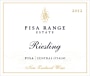 Pisa Range Estate Central Otago Riesling 2012 Front Label