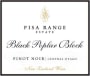 Pisa Range Estate Black Poplar Block Pinot Noir 2014 Front Label