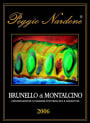 Poggio Nardone Brunello di Montalcino 2006 Front Label