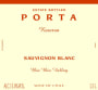 Porta Winery Reserva Sauvignon Blanc 2014 Front Label