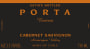 Porta Winery Reserva Cabernet Sauvignon 2013 Front Label