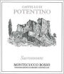 Potentino Società Agricola SRL Montecucco Sacromonte Rosso 2010 Front Label