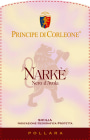 Principe di Corleone Sicilia Narke Nero d'Avola 2015 Front Label
