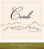 Cordi Winery Primitivo 2011 Front Label