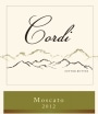 Cordi Winery Moscato 2012 Front Label