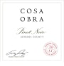 Cosa Obra Pinot Noir 2013 Front Label