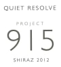 Quiet Resolve Project 915 Shiraz 2012 Front Label