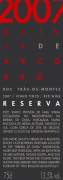 Quinta de Arcosso Reserva Tinto 2007 Front Label