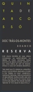 Quinta de Arcosso Reserva Branco 2014 Front Label