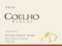Coelho Winery Paciencia Estate Pinot Noir 2008 Front Label