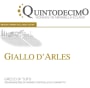 Quintodecimo Greco di Tufo Giallo d'Arles 2014 Front Label