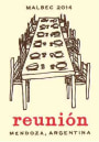 R.J. Vinedos Reunion Malbec 2014 Front Label