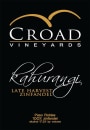 Croad Vineyards Kahurangi Late Harvest Zinfandel 2010 Front Label