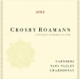 Crosby Roamann Cros Roamann Chardonnay 2012 Front Label