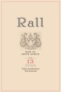 Rall Wines White 2013 Front Label