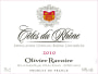Ravoire & Fils Cotes du Rhone 2010 Front Label