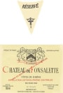 Rayas Chateau de Fonsalette Cotes du Rhone Reserve 2012 Front Label