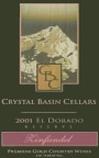 Crystal Basin Cellars Reserve Zinfandell 2001 Front Label