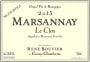Rene Bouvier Marsannay Le Clos Monopole 2013 Front Label