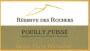 Reserve des Rochers Pouilly-Fuisse 2013 Front Label