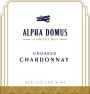 Alpha Domus Unoaked Chardonnay 2013 Front Label