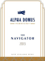 Alpha Domus Navigator 2013 Front Label