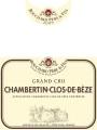 Bouchard Pere & Fils Chambertin-Clos de Beze Grand Cru 2009 Front Label
