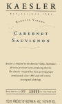 Kaesler Cabernet Sauvignon 2002 Front Label