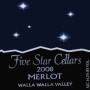 Five Star Cellars Merlot 2008 Front Label