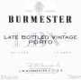 Burmester Late Bottled Vintage Port 2003 Front Label