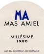 Mas Amiel Millesime 1980 Front Label