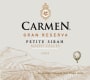 Carmen Gran Reserva Petit Sirah 2012 Front Label